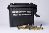 9mm - 147gr Poly Flat Nose - 500 Rounds + HOP Munitions Ammo Can